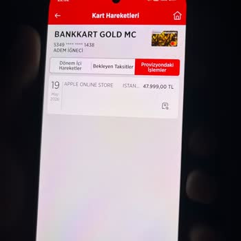 Ziraat Bankası Kartımdan Yetkisiz 47.999 TL’lik Apple Alımı İptali Ve Soruşturma Talebi