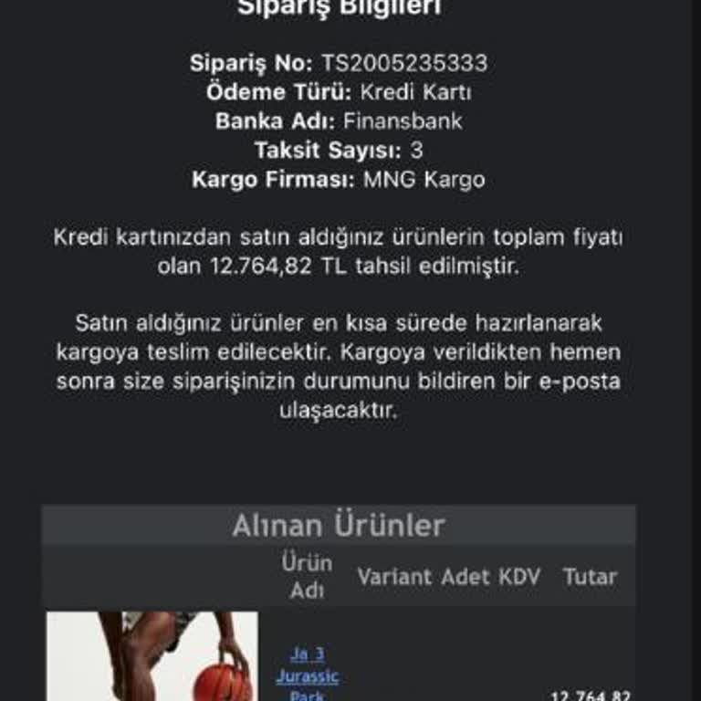 Ödeme Alındı, Açıklama Sunulmadan Sipariş İptal Edildi