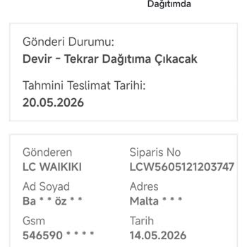 Kargo Firmasının Sürekli Gecikmesi Ve İletişimsizliği Mağduriyete Neden Oluyor