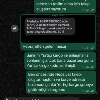 Mango’da İade İçin Kargo Seçiminde Yaşanan Karışıklık Ve Müşteri Hizmetindeki Eksiklik