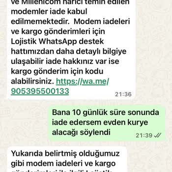 Verilen Modem İade Sözü Tutulmadı, Millenicom’dan Acil Kurye İsteği