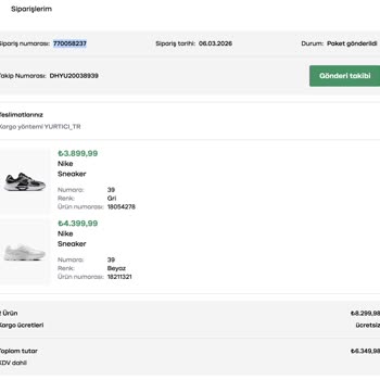 Nike Marka Sneaker Ayakkabısında İlk Kullanımda Yanma Ve Rahatsızlık Deichmann'dan İade Talebi