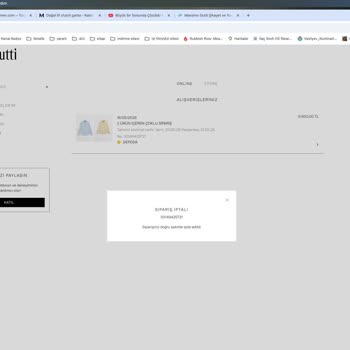 Massimo Dutti'den Tahsil Edilen 6.900 TL İadesi Başlatılamıyor