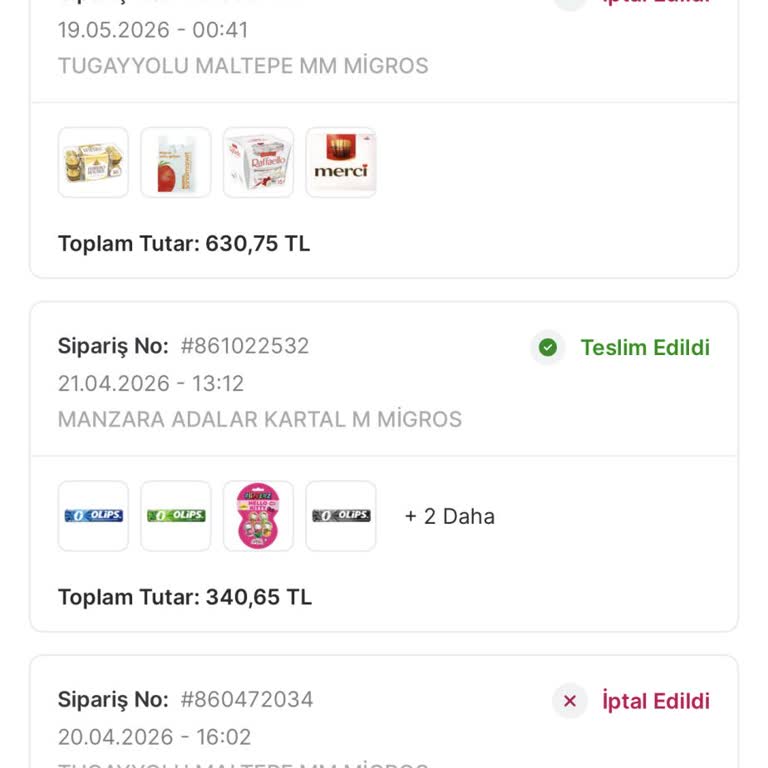 Migros Sanal Market’te Kampanyalı Çikolata Ürünleri Stok Sorunu Nedeniyle Sıkça İptal Ediliyor