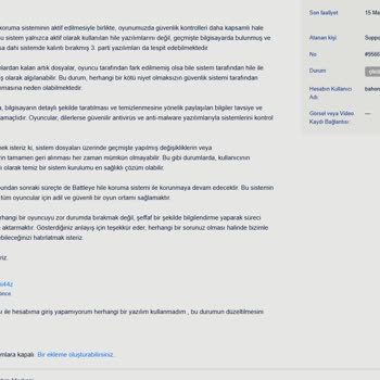 Wolfteam Hesabım Haksız Ban Ve Satın Alınan Eşyaların İadesi