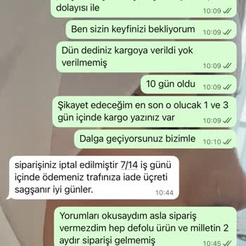 Gönderilmeyen Sipariş Ve Tehditkar İletişim Nedeniyle 2.550 TL İadesi Talebi