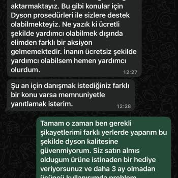 Dyson Airstraight Hediyeli Saç Fırçasının Kısa Sürede Bozulması Ve Destek Reddi