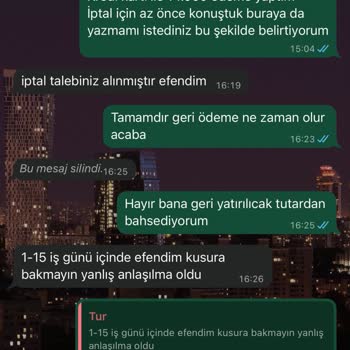 İptal Onayına Rağmen 14.000 TL İadesi Kartıma Yansımıyor