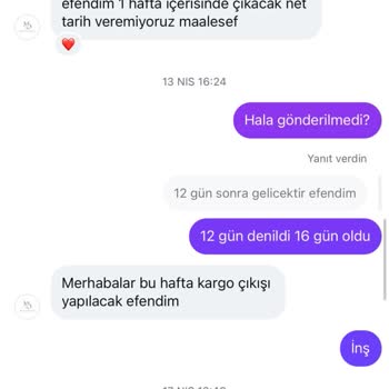 Gönderilmeyen Ürün İçin İade Talebi Ve Cevapsız İletişim