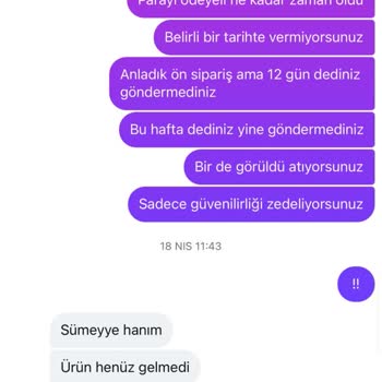 Gönderilmeyen Ürün İçin İade Talebi Ve Cevapsız İletişim