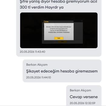 Satın Aldığım PUBG Hesabına Giriş Yapamıyorum Ve Tam İade Talep Ediyorum