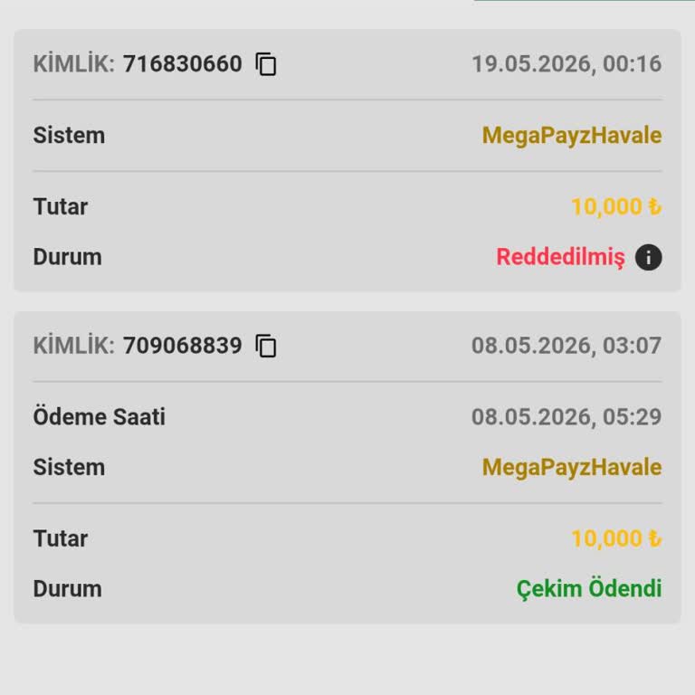 Reddedilen Çekim Talebi Sonrası Para Geri Dönmedi Ve Canlı Destek Engellendi