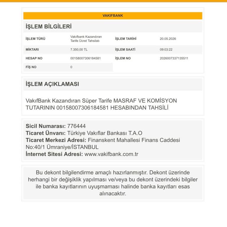 Kredi Üzerinden Alınan Kazandıran Tarife Ücreti İadesi Talebi
