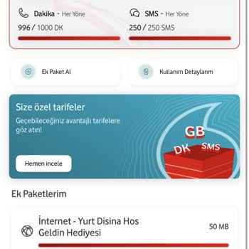 Vodafone Hediye Çarkı Müşteriyi Yanıltıyor Normal Paketten İnternet Çekiliyor