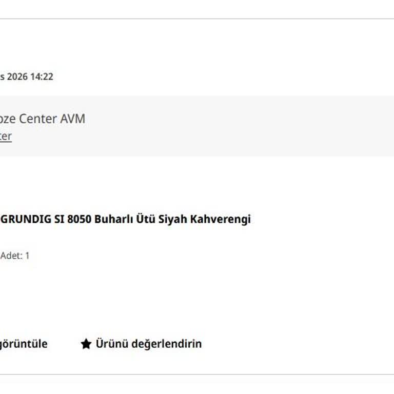 Ayıplı Grundig Ütüsü Ve Media Markt'ta Çelişkili İade Süreci