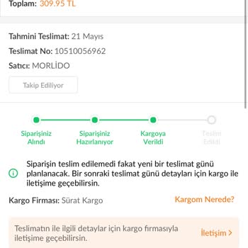 Dağıtıcının Saygısız Üslubu Ve Teslim Edilmeyen Kargo