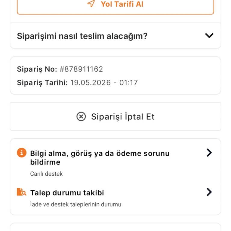 Kampanyalı Merci Çikolatalarının Teslim Edilmemesi Ve Sipariş İptali