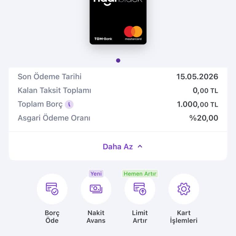 Tom Bank'ın Ömür Boyu Ücretsiz Sözünü İhlal Etmesi Ve 1000 TL Kart Aidatının İadesi Talebi
