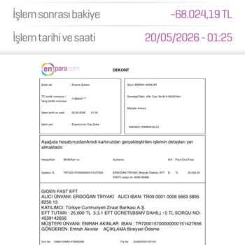75.000 TL Yatırımım Hesaba Yansımıyor Ve Hesabım Bloke