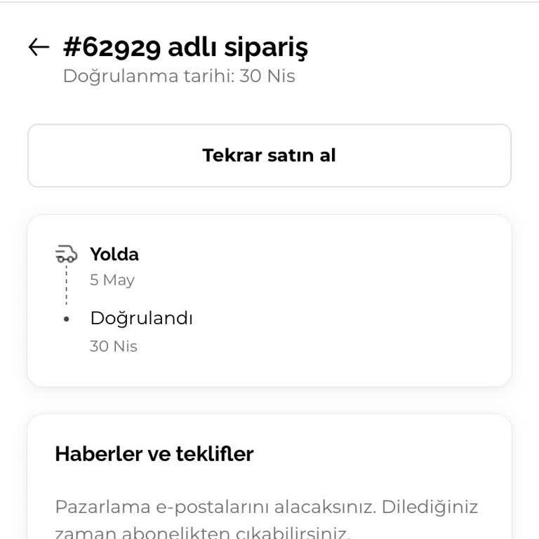 Beden Seçimi Eksikliği Nedeniyle Siparişim Gönderilemedi Ve Tekrar Tekrar Soruluyor