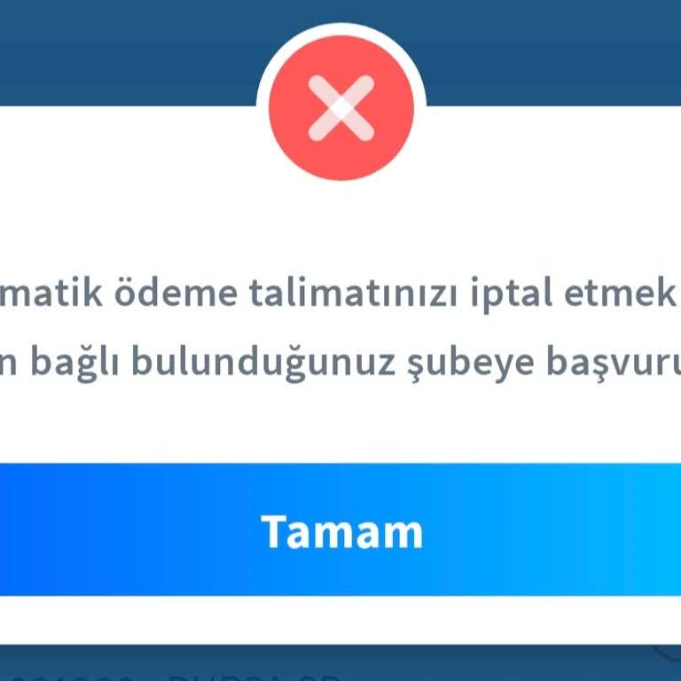 Otomatik Ödeme İptali Mobilde Mümkün Değil, Şubeye Zorunlu