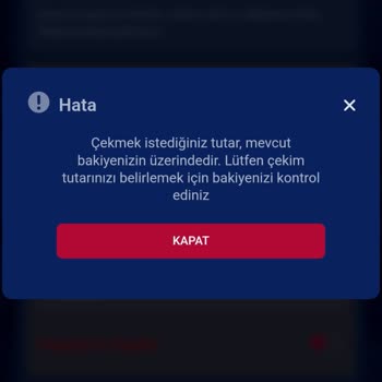 Vaycasino Çekim Talebi Oluşturulamaması Ve Yanıltıcı Çevrim Bilgisi