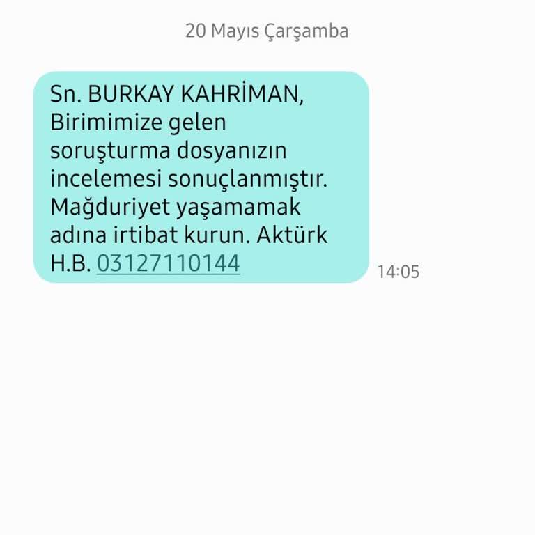 Yanıltıcı Soruşturma SMS'i Ve Psikolojik Baskı Şikayeti