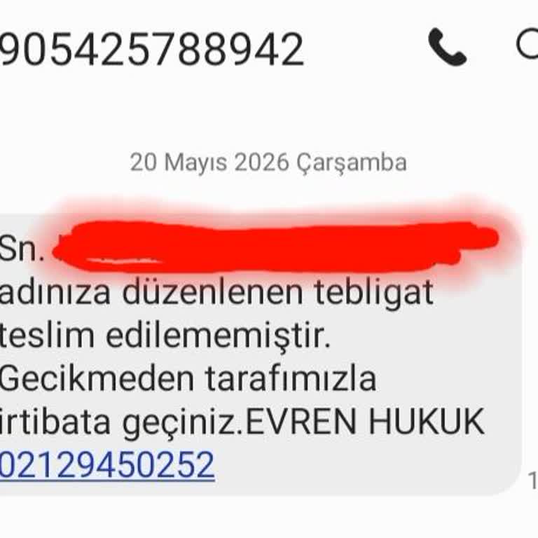 Evren Hukuk’tan Gelen Sahte Tebligat Ve Kişisel Veri İhlali Şikayeti