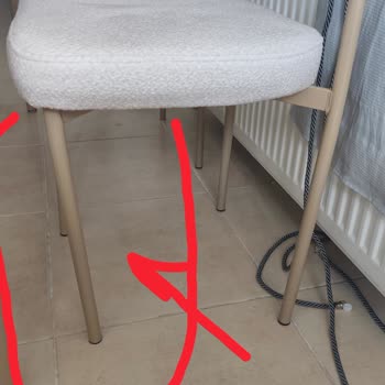 Masadaki Pabuçların Kalitesizliği Ve Bükülmüş Sandalye İçin Hızlı Çözüm Talebi