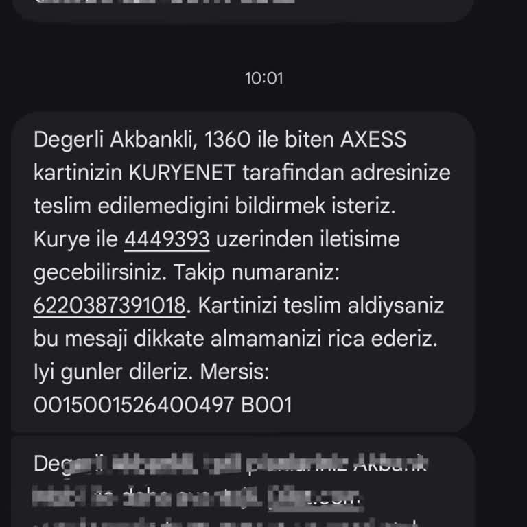 Kredi Kartı Teslimatı Gecikti Ve Kurye Temas Kurulamadı