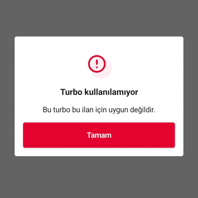 Satın Aldığım Turbo Özelliği Aktif Edilemiyor