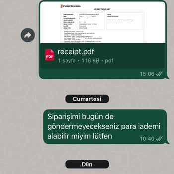 Parfüm Siparişi Kargoya Verilmedi, Cevap Yok Ve İade Bekliyorum