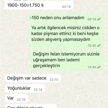 Hatalı Beden Gönderimi Ve İade Reddi