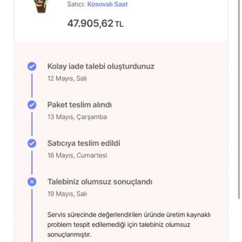 Gucci Saatinin Çalışmaması Ve İade Talebim Reddedildi