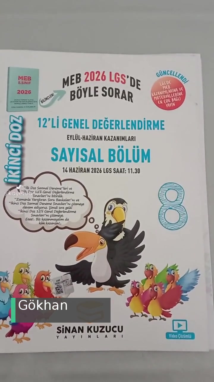 Sinan Kuzucu Yayınları Aynı Denemeleri Basmış videonun kapak resmi