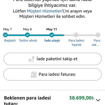 İade Edilen Drone Ürünü İçin Para İadesi Gecikmesi Ve Açıklama Eksikliği