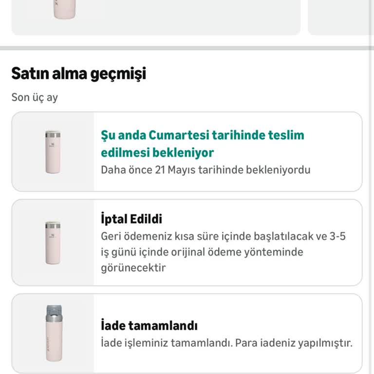 Amazon Prime Üyesi Olarak Termos Siparişim Sürekli Erteleniyor