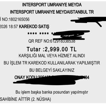Intersport Etiket Fiyatı İle Kasa Ücreti Arasındaki Fark ve Kaba Personel Davranışı
