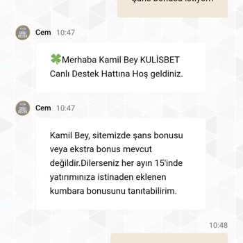 Şans Bonusunun Verilmemesi Ve Destek Çelişkileri Nedeniyle Mağduriyet
