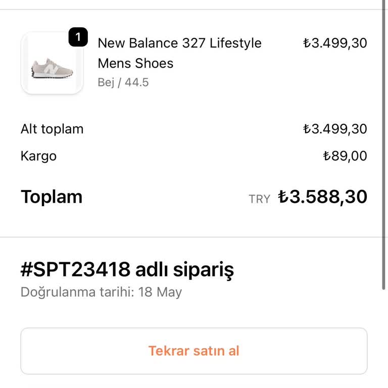 Sportime'de Açıklamasız Sipariş İptali Ve Ücret İadesi Talebi