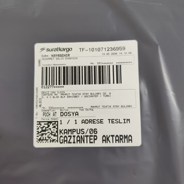 Sürat Kargo Teslim Gecikmesi Ve Bilgilendirme Eksikliği