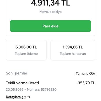 Armut Cüzdan’da Yetkisiz 4800 TL Yükleme Ve Kart Çekiminden İade Talebi