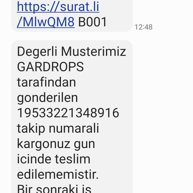 Sürat Kargo Ovacık Şubesinde Teslimat Gecikmesi Ve Müşteri Hizmetleri Sorunu