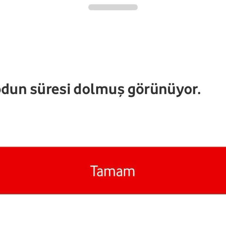 Geçersiz Vodafone Pay Cüzdan Kodu Yükleme Sorunu
