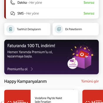 Koç Ailem Ve Vodafone Arasında Ücretsiz Durma Özelliği Tanımlanamadı