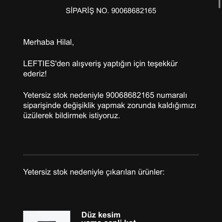 Stokta Görülen Ürünlerin Keyfi Çıkarılması Ve İade Sorunu