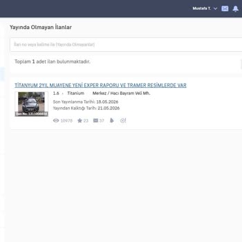1100 TL Değerindeki İlan Paketi Yanlış Hesaptan İptal Edildi Ve İade Edilmedi
