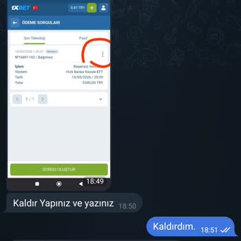 5.000 TL Havalesi 1xbet Hesabına Yansımıyor, İade Talep Ediyorum