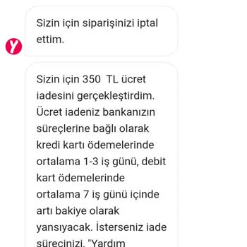 Yemeksepeti'nde Elinde Olmayan Ürün Nedeniyle Tekrarlanan Sipariş İptalleri Ve Geciken İade