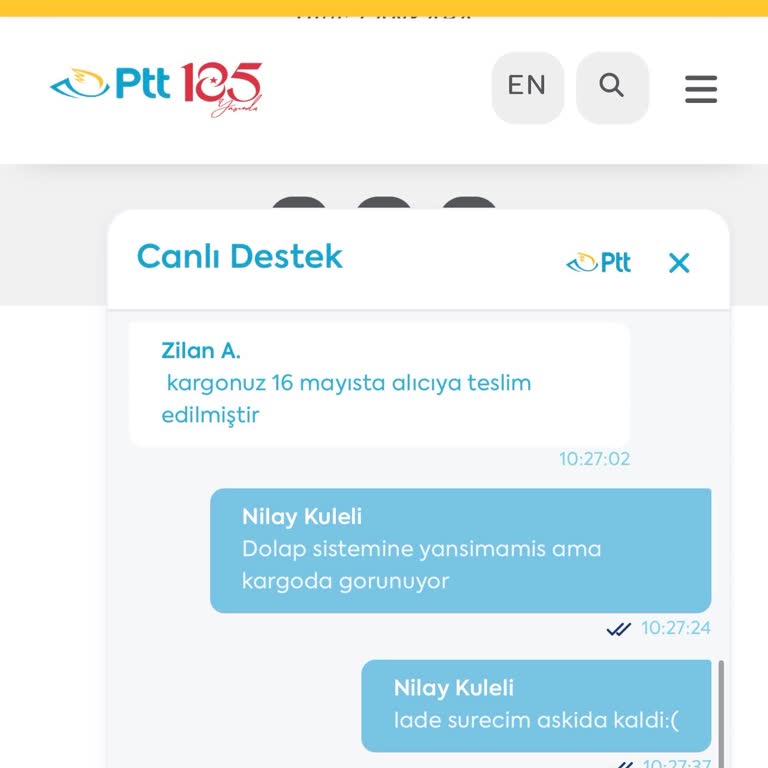 Kargo Durumu Güncellenmediği İçin 40 Bin TL İade Ödemesi Alınamıyor